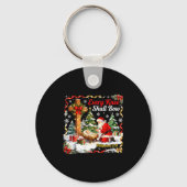 Christmas Nativity Scene Every Knee Shall Bow Sant Sleutelhanger (Voorkant)