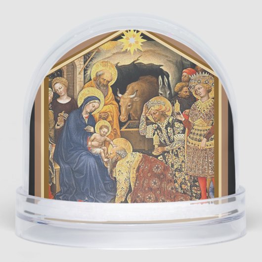 Christmas Nativity Snow Globe Sneeuwbol (Voorkant)