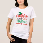 Christmas Naughty is het nieuwe leuke grappige mod Tri-Blend Shirt (Voorkant)