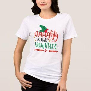 Christmas Naughty is het nieuwe leuke grappige mod Tri-Blend Shirt