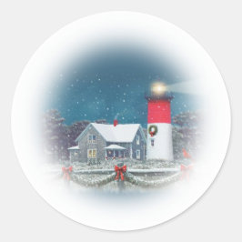 Christmas Nauset Vuurtoren Sticker