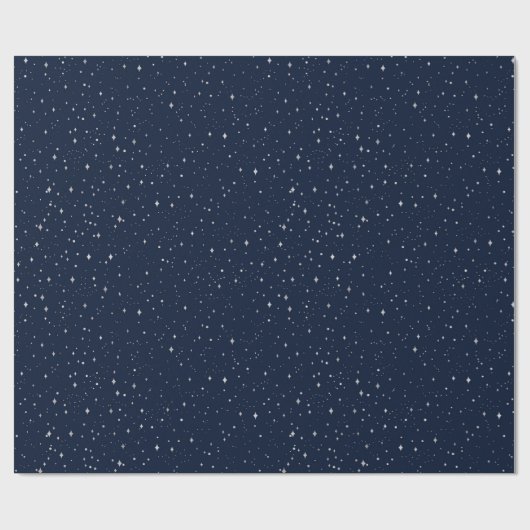 Christmas Navy Bow Velvet Pattern Cadeaupapier (Vlak)