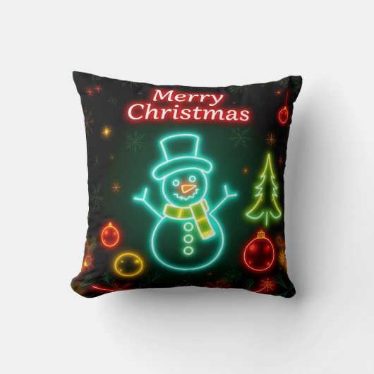 Christmas Neon Populaire Vakantie Collectie Kussen (Voorkant)