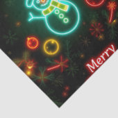 Christmas Neon Populaire Vakantie Collectie Tissuepapier (Detail)