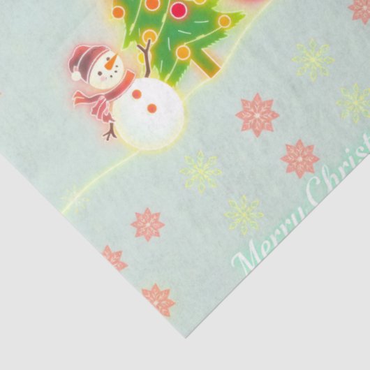 Christmas Neon Trendy Holiday Collectie Tissuepapier (Detail)