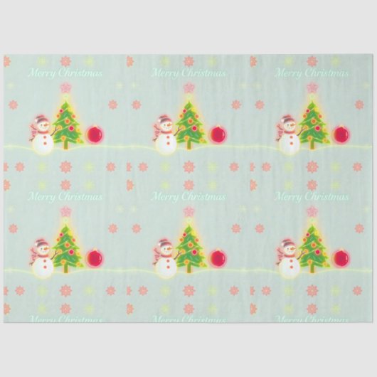 Christmas Neon Trendy Holiday Collectie Tissuepapier (Voorkant)