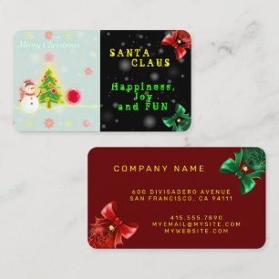 Christmas Neon Trendy Holiday Collectie Visitekaartje