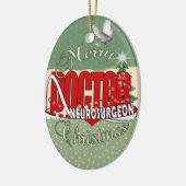 CHRISTMAS NEUROSURGEON KERAMISCH ORNAMENT (Links)