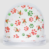 Christmas New Dog Parents Customize Photo Sneeuwbol (Achterkant)