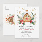 Christmas New Home Card Aankondigingskaart (Voorkant / Achterkant)