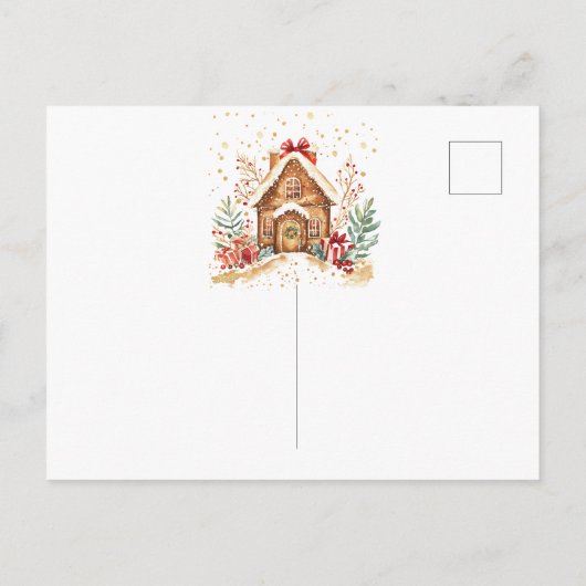Christmas New Home Card Aankondigingskaart (Achterkant)