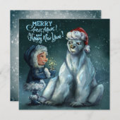 Christmas - New Year Card Notitiekaartje (Voorkant / Achterkant)