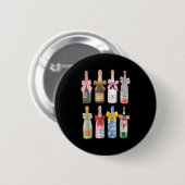 Christmas New Year Champagne Gl Coquette Bot-tle M Ronde Button 5,7 Cm (Voorkant /achterkant)