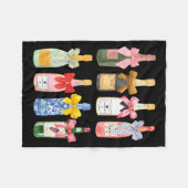 Christmas New Year Champagne Gl Coquette Bottle  Fleece Deken (Voorkant (Horizontaal))