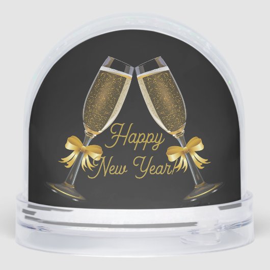 Christmas New Year  Sneeuwbol (Achterkant)