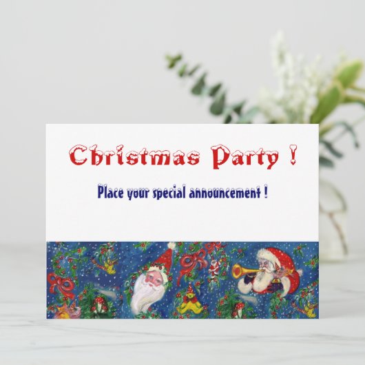 CHRISTMAS NGHT HOLIDAY PARTY KAART (Staand voorkant)