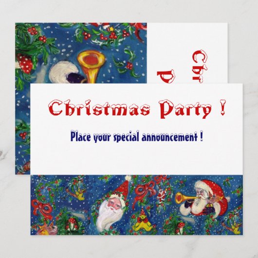 CHRISTMAS NGHT HOLIDAY PARTY KAART (Voorkant / Achterkant)