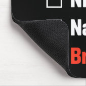 Christmas Nice Naughty Bruh Funny Xmas List  Muismat (Hoek)