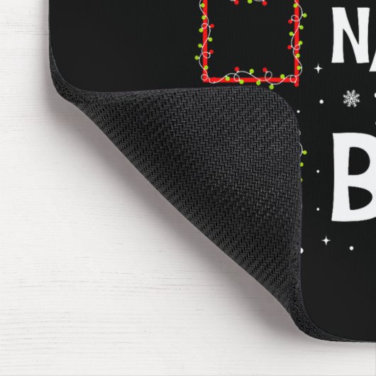 Christmas Nice Naughty Bruh Funny Xmas List Women  Muismat (Hoek)