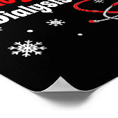 Christmas Nice Naughty Dialysis Tech Scrub Top Men Poster (Hoek)