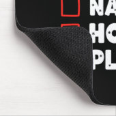 Christmas Nice Naughty Hockey Player List Santa Ch Muismat (Hoek)