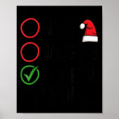 Christmas Nice Naughty I Swear I Tried Christmas L Poster (Voorkant)