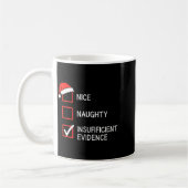 Christmas Nice Naughty Insufficient Evidence Santa Koffiemok (Links)