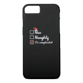 Christmas Nice Naughty Its Complicated  Case-Mate iPhone Case (Achterkant)