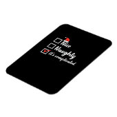 Christmas Nice Naughty Its Complicated Magneet (Linkerzijde)