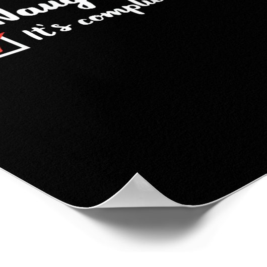 Christmas Nice Naughty Its Complicated  Poster (Hoek)