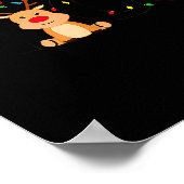 Christmas Nicu Nurse Crew Santa Reindeer Love Nurs Poster (Hoek)