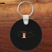 Christmas Nicu Nurse Crew Santa Reindeer Love Nurs Sleutelhanger (Voorkant)