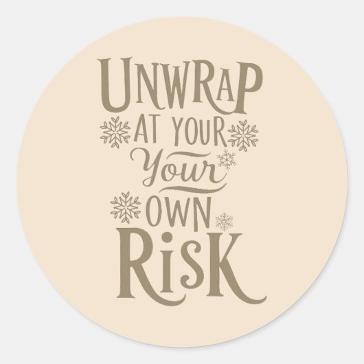 Christmas | Nieuwjaar sticker (Voorkant)