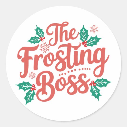 Christmas | Nieuwjaar sticker (Voorkant)