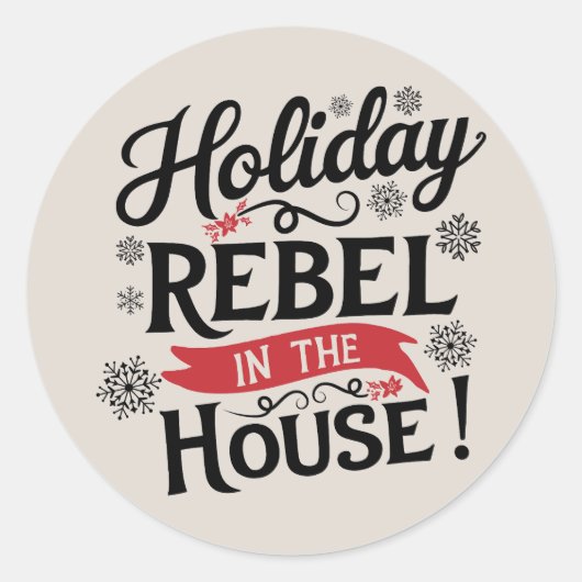 Christmas | Nieuwjaar sticker (Voorkant)