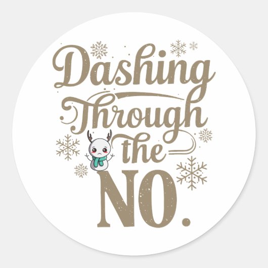 Christmas | Nieuwjaar sticker (Voorkant)