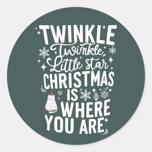 Christmas | Nieuwjaar sticker (Voorkant)