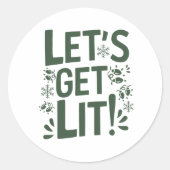 Christmas | Nieuwjaar sticker (Voorkant)