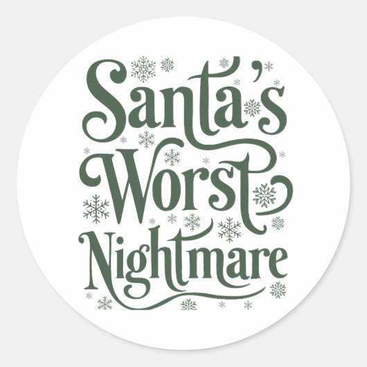 Christmas | Nieuwjaar sticker (Voorkant)