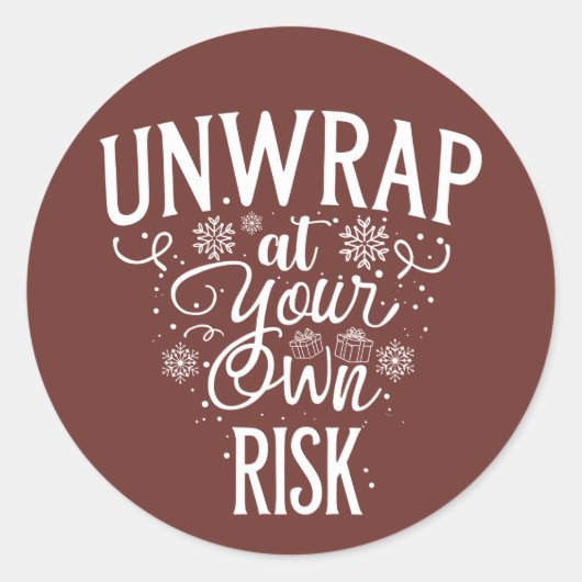 Christmas | Nieuwjaar sticker (Voorkant)