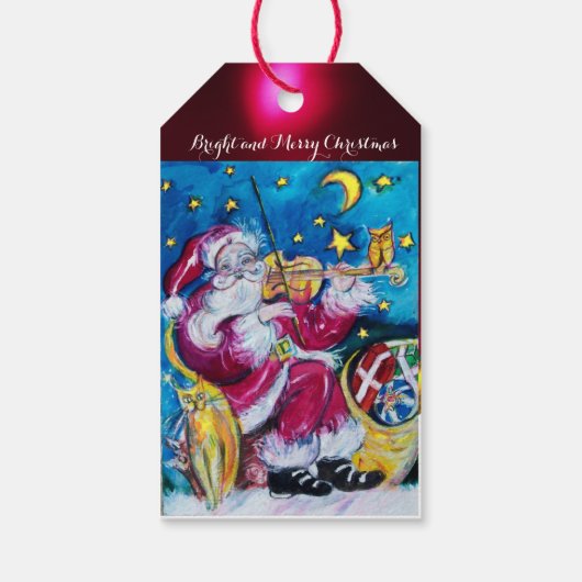CHRISTMAS NIGHT/INSPIRED SANTA PLAYVIOLIN CADEAULABEL (Achterkant)