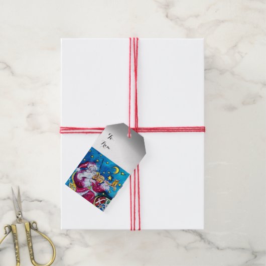 CHRISTMAS NIGHT/INSPIRED SANTA PLAYVIOLIN CADEAULABEL (Met Touw)
