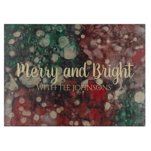 Christmas Night Lites Snijplank (Voorkant)