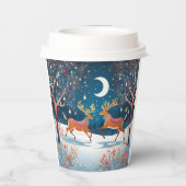 Christmas Night Papieren Bekers (Achterkant)