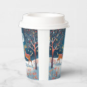 Christmas Night Papieren Bekers (Rechts)