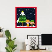 CHRISTMAS NIGHT POSTER (Thuiskantoor)