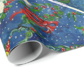 CHRISTMAS NIGHT/SANTA CLAUS CADEAUPAPIER (Rol Hoek)