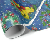 CHRISTMAS NIGHT/SANTA CLAUS CADEAUPAPIER (Rol Hoek)