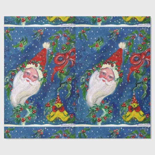 CHRISTMAS NIGHT/SANTA CLAUS CADEAUPAPIER (Vlak)
