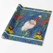 CHRISTMAS NIGHT/SANTA CLAUS CADEAUPAPIER (Uitgerold)